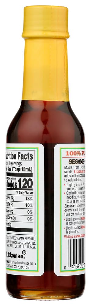 Amazon.com : Kikkoman 100% Pure Sesame Oil (2 Pack, Total of 10fl